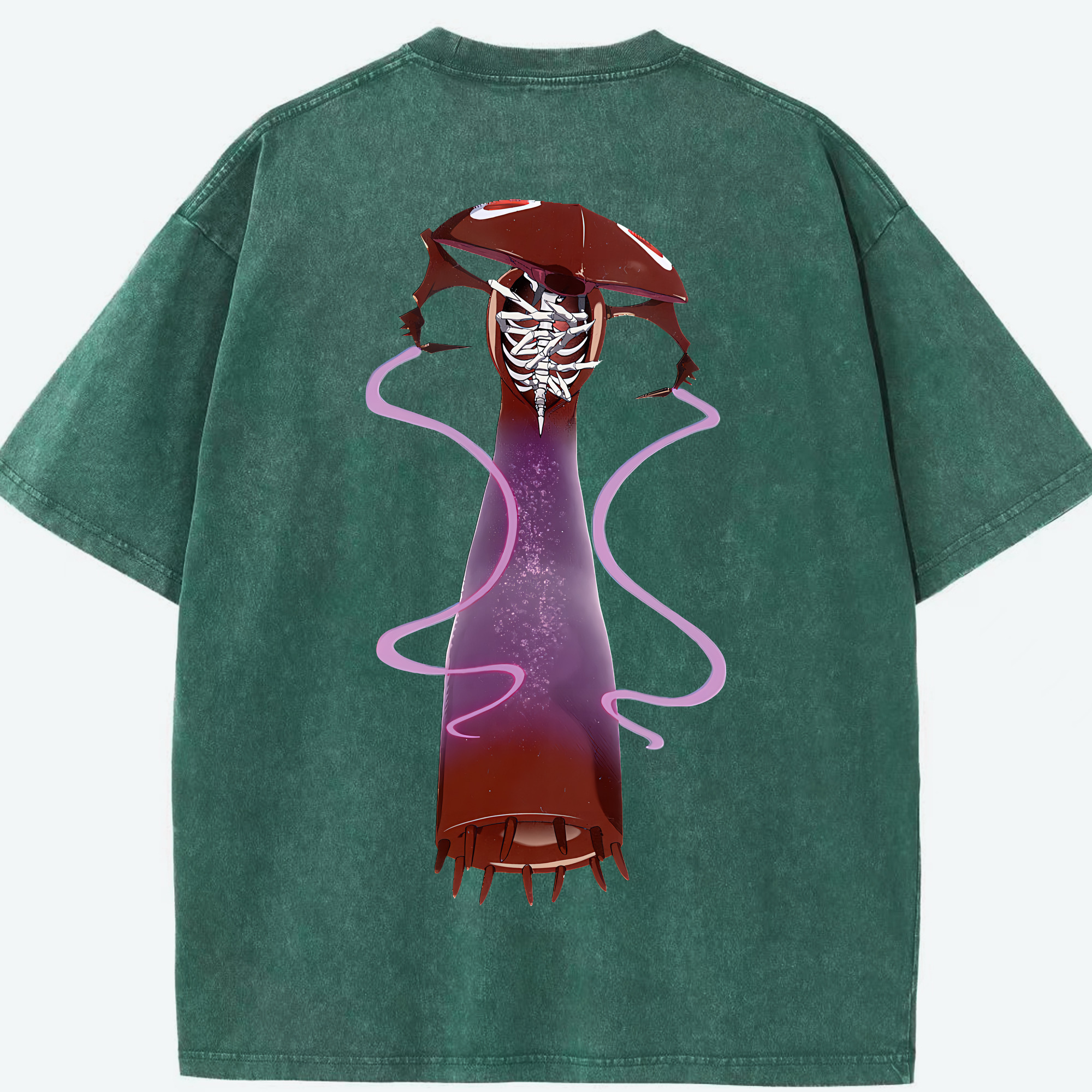 （画像用） EVA 新世紀エヴァンゲリオン 綿100% ヴィンテージ風 半袖Tシャツ（背面プリント）